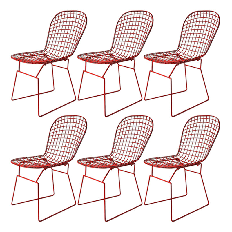 Metal Stacking Outdoors Modern Dining Chairs Patio Dining Chair
