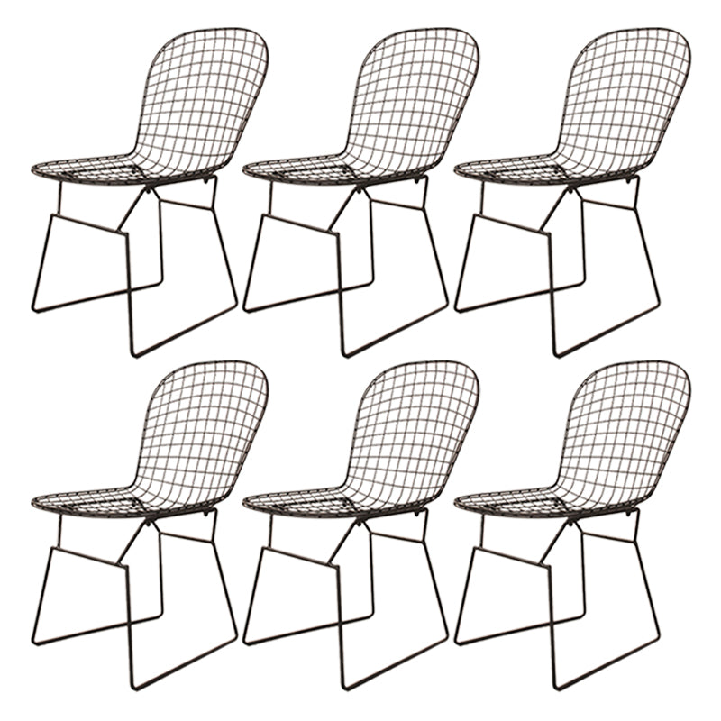 Metal Stacking Outdoors Modern Dining Chairs Patio Dining Chair
