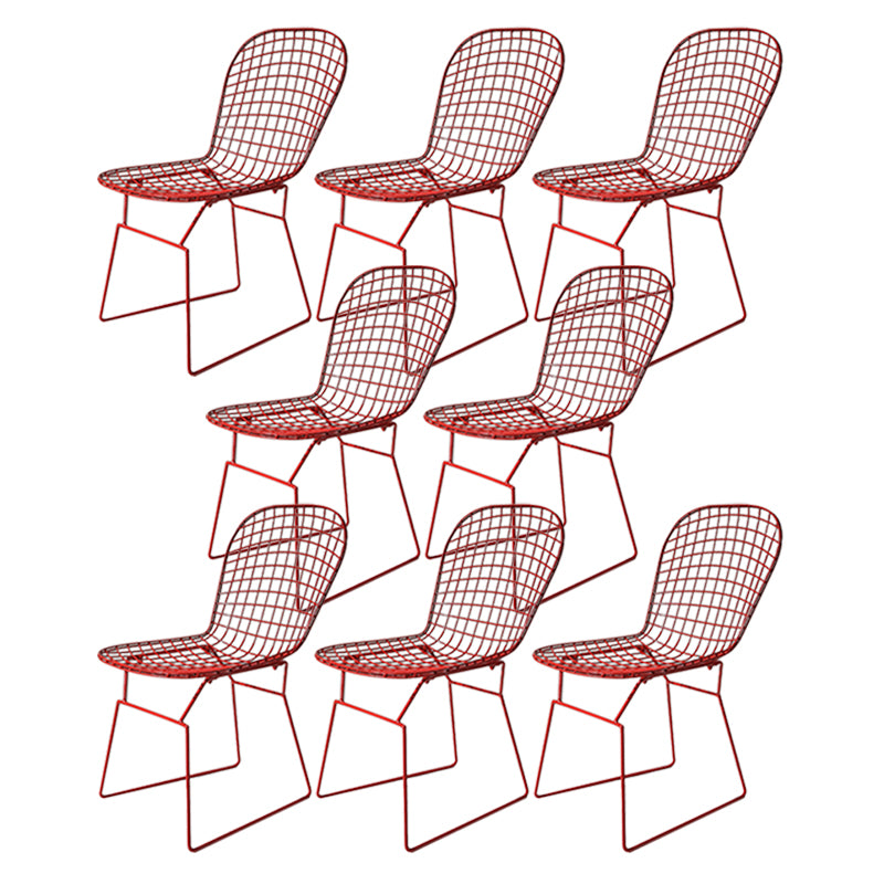 Metal Stacking Outdoors Modern Dining Chairs Patio Dining Chair