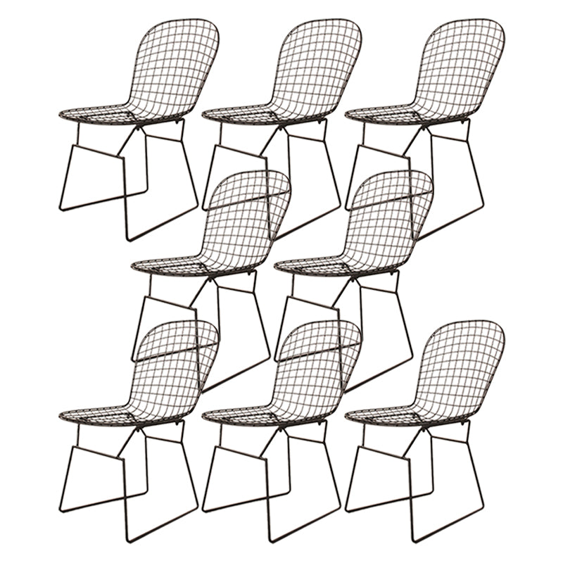 Metal Stacking Outdoors Modern Dining Chairs Patio Dining Chair