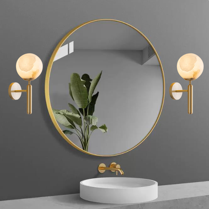 Contemporary Vanity Lighting Ball Shape Wall Light Fixture for Bathroom