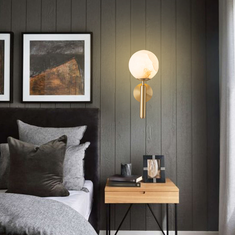 Contemporary Vanity Lighting Ball Shape Wall Light Fixture for Bathroom