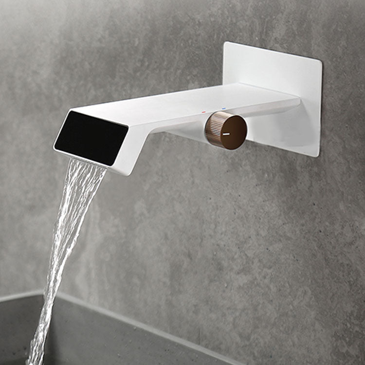 Modern Bathtub Faucet Wall-mounted Brass Digital Display Bathtub Faucet