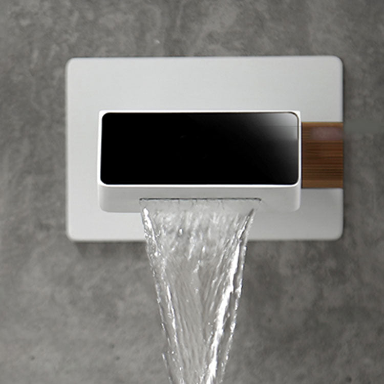 Modern Bathtub Faucet Wall-mounted Brass Digital Display Bathtub Faucet