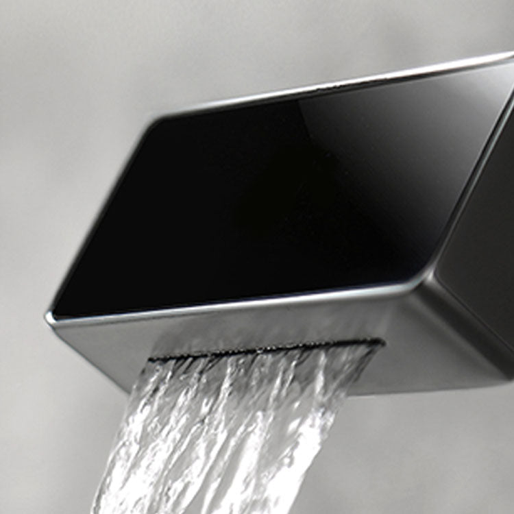 Modern Bathtub Faucet Wall-mounted Brass Digital Display Bathtub Faucet