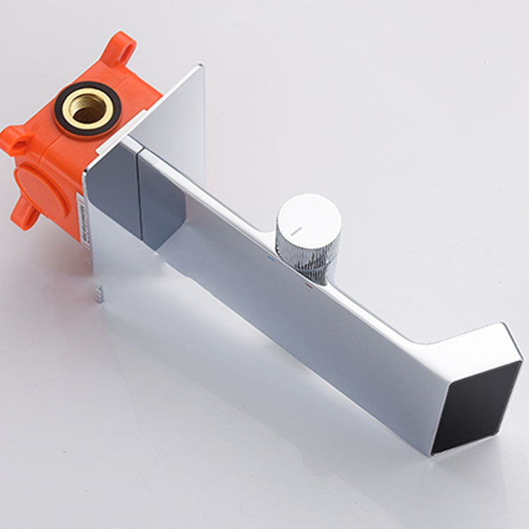 Modern Bathtub Faucet Wall-mounted Brass Digital Display Bathtub Faucet