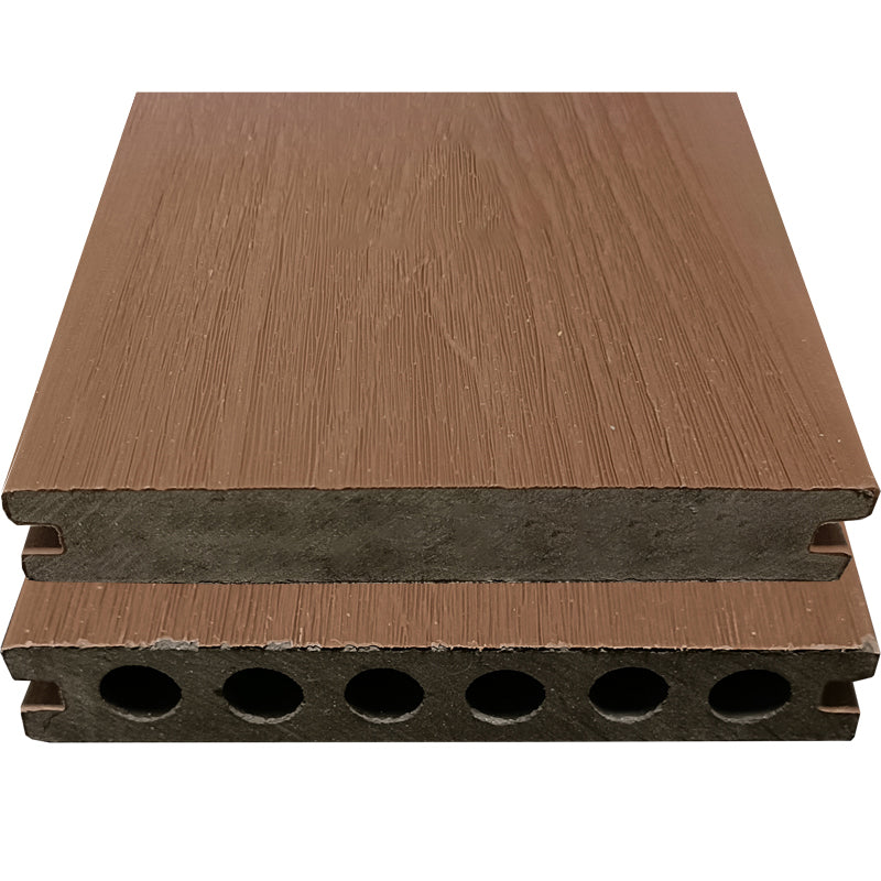 Modern Side Trim Piece Engineered Wire brushed Hardwood Deck Tiles