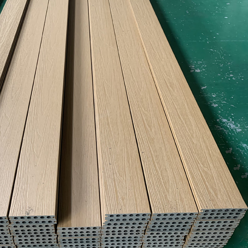 Modern Side Trim Piece Engineered Wire brushed Hardwood Deck Tiles