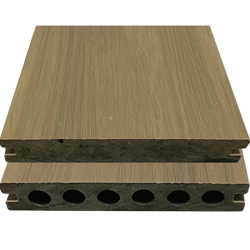 Modern Side Trim Piece Engineered Wire brushed Hardwood Deck Tiles