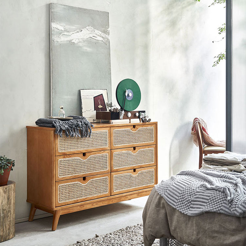 Traditional Dresser Wooden Storage Chest Dresser with Drawers