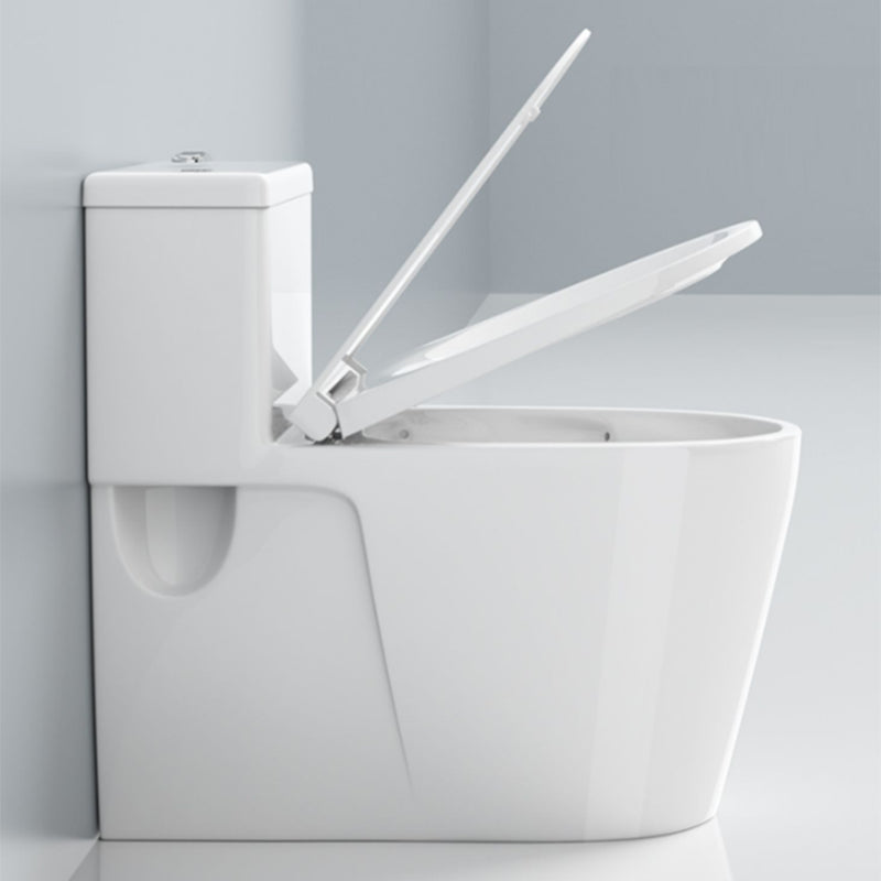 Modern Floor Mount Toilet Slow Close Seat Included Toilet Bowl for Washroom