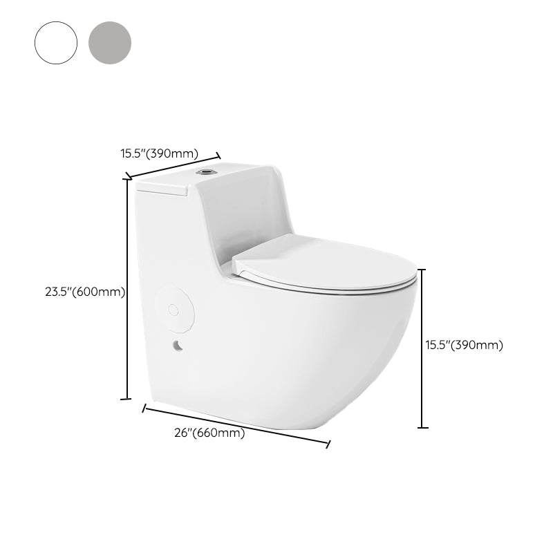Contemporary Ceramic Toilet Bowl Floor Mounted Urine Toilet for Washroom