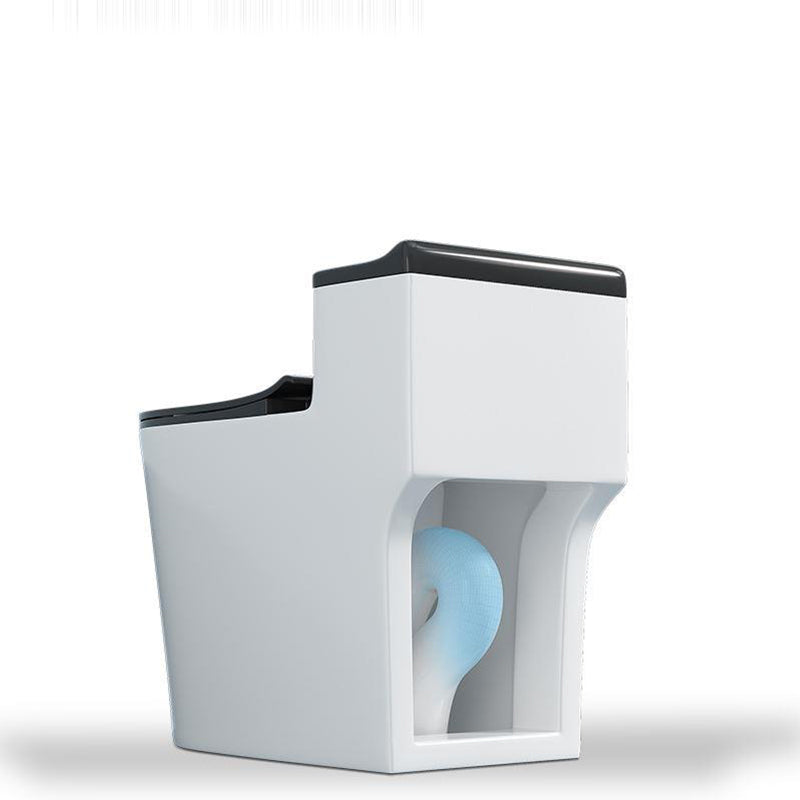 Contemporary Ceramic Toilet Bowl Floor Mounted Urine Toilet with Seat for Washroom