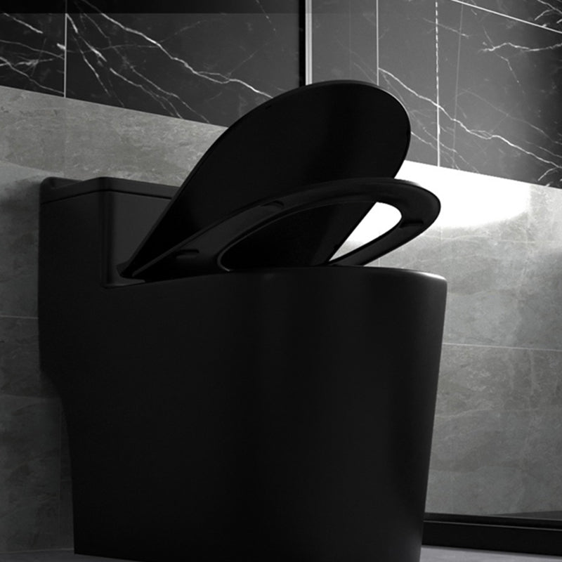 Contemporary Ceramic Toilet Bowl Floor Mounted Urine Toilet with Seat for Washroom