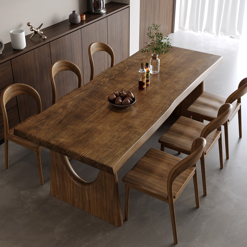 Modern Style Rectangle Dining Table Solid Wood Dining Table for Dining Room