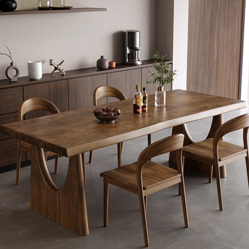 Modern Style Rectangle Dining Table Solid Wood Dining Table for Dining Room