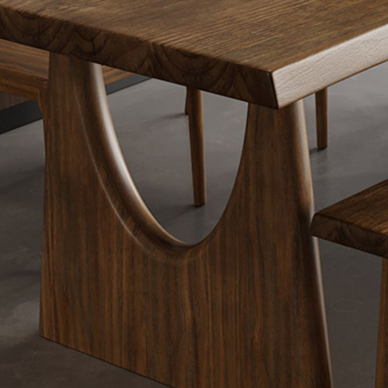 Modern Style Rectangle Dining Table Solid Wood Dining Table for Dining Room