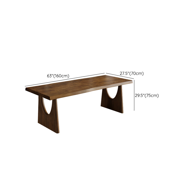 Modern Style Rectangle Dining Table Solid Wood Dining Table for Dining Room