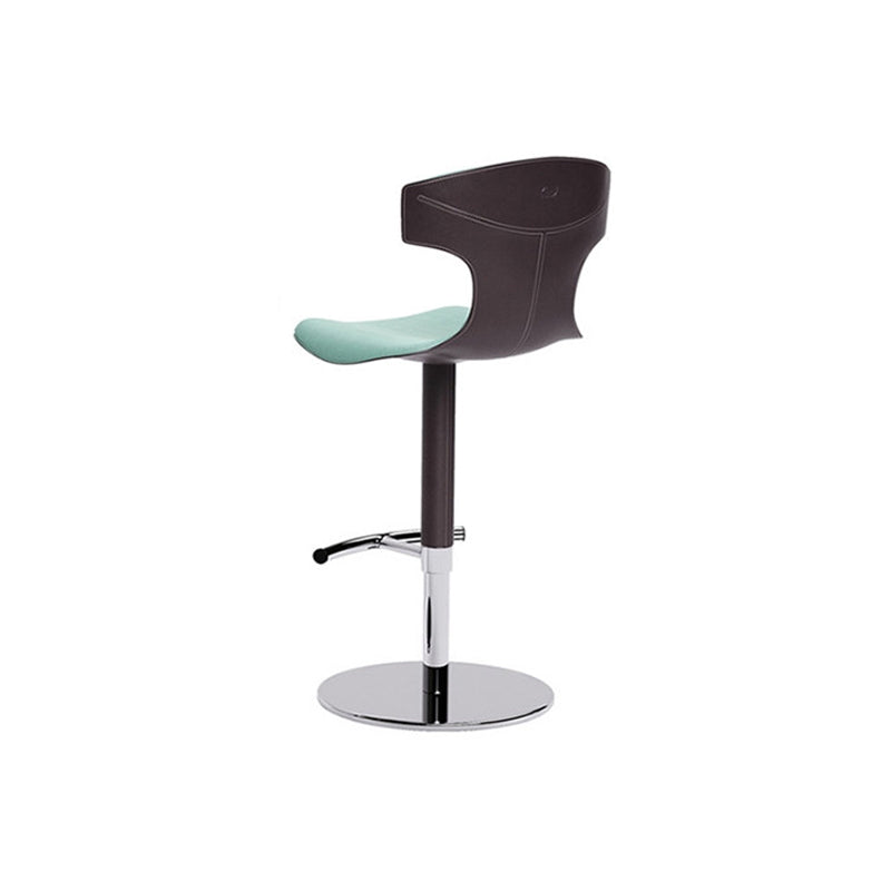 Adjustable Height Bar Stool Leather Backrest Bar Stools for Dining Room