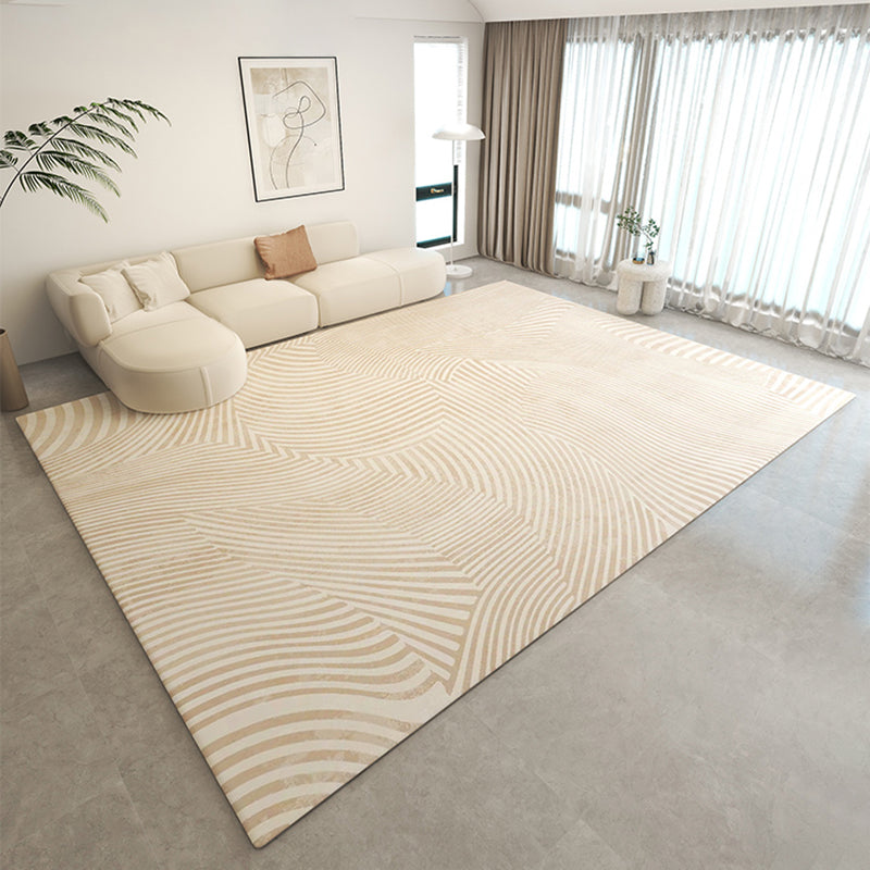 Contemporary Area Rug Contrast Striped Rectangle Indoor Rug Adults Stain Resistant Carpet