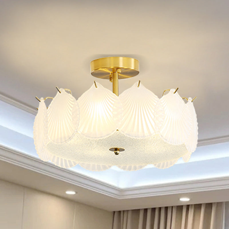 Modern Ceiling Light Glass Flush Mount Ceiling Light Fixture for Bedroom