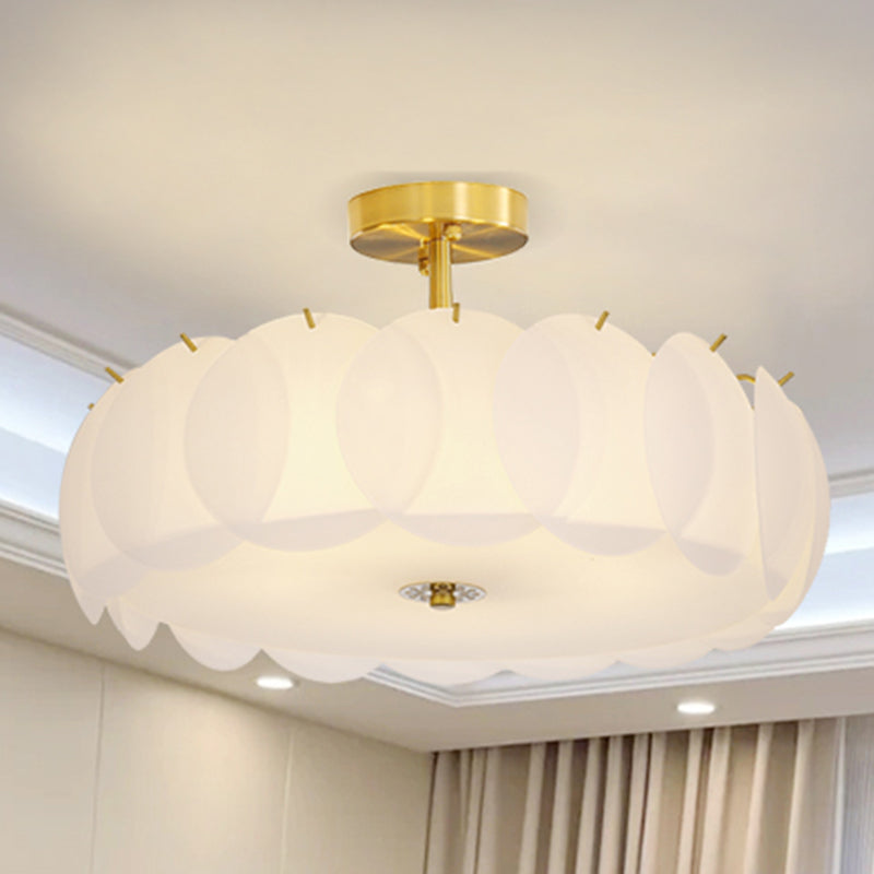 Modern Ceiling Light Glass Flush Mount Ceiling Light Fixture for Bedroom