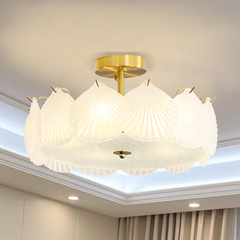 Modern Ceiling Light Glass Flush Mount Ceiling Light Fixture for Bedroom