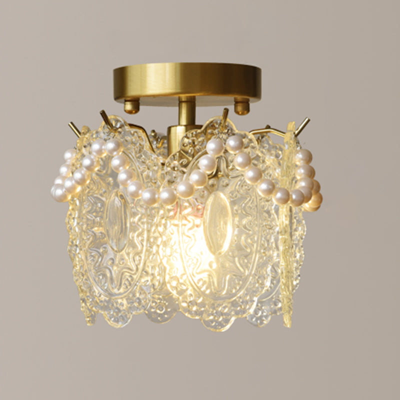 Modern Ceiling Light Creative Glass Flush Mount Ceiling Light Fixture for Bedroom
