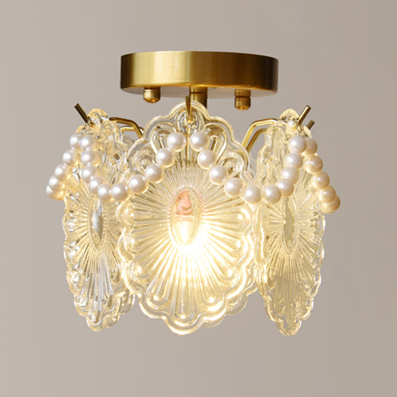 Modern Ceiling Light Creative Glass Flush Mount Ceiling Light Fixture for Bedroom