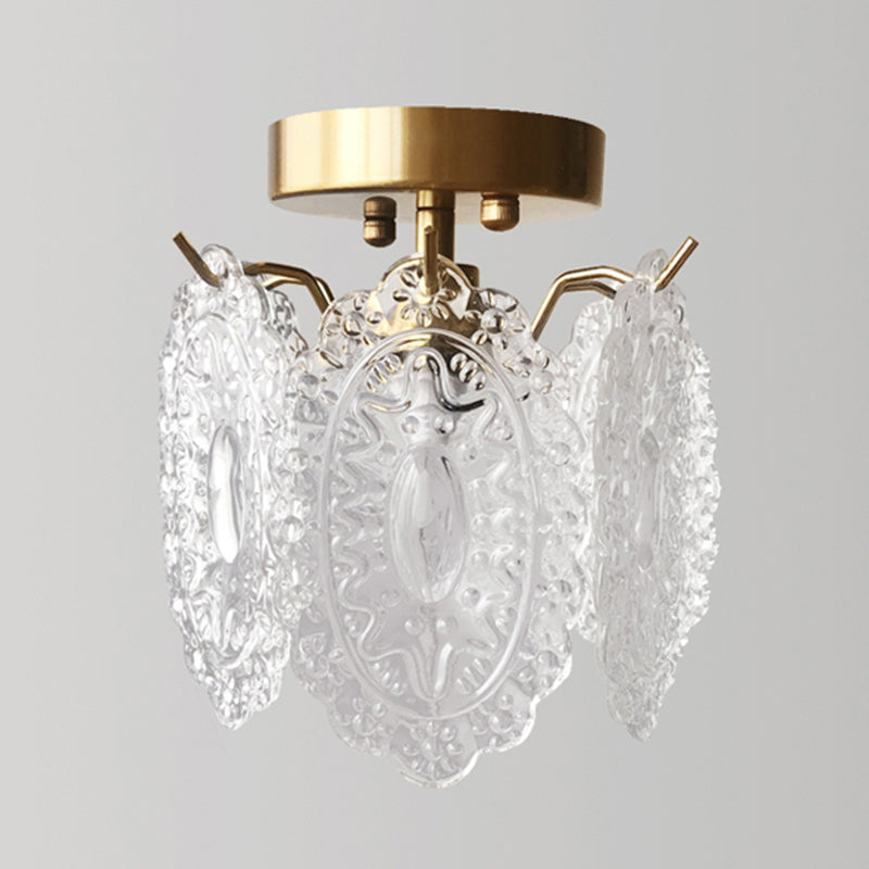 Modern Ceiling Light Creative Glass Flush Mount Ceiling Light Fixture for Bedroom
