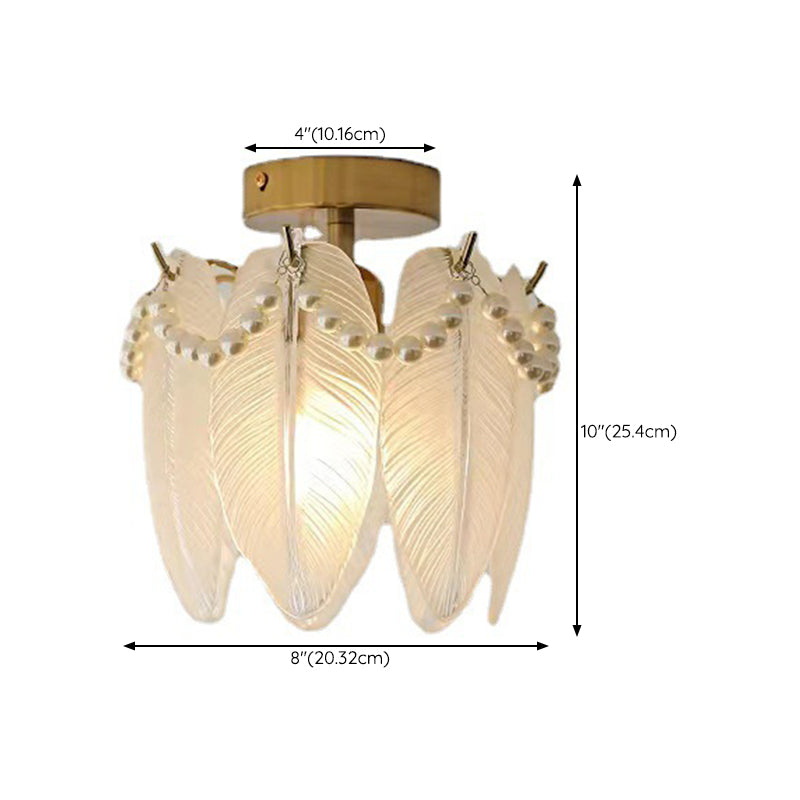 Modern Ceiling Light Creative Glass Flush Mount Ceiling Light Fixture for Bedroom