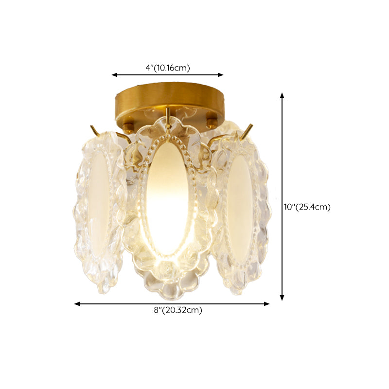 Modern Ceiling Light Creative Glass Flush Mount Ceiling Light Fixture for Bedroom