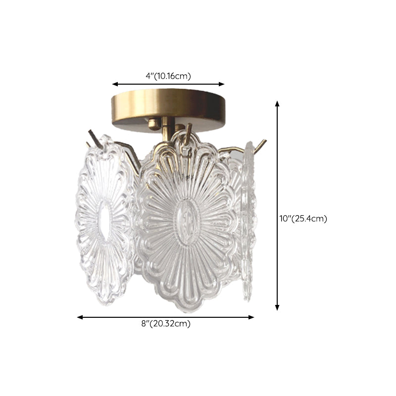 Modern Ceiling Light Creative Glass Flush Mount Ceiling Light Fixture for Bedroom