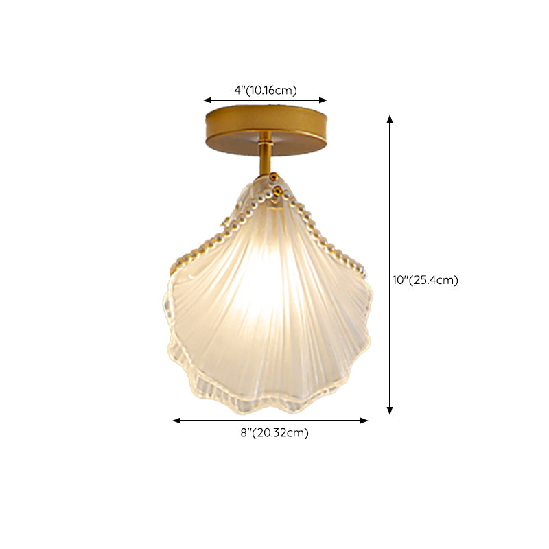 Modern Ceiling Light Creative Glass Flush Mount Ceiling Light Fixture for Bedroom