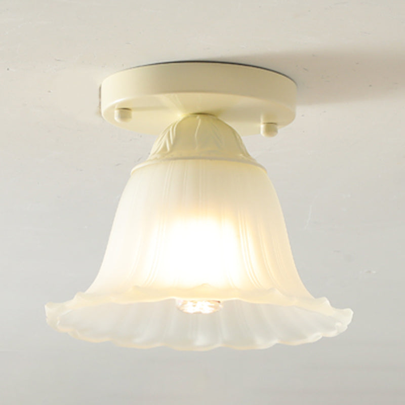 Nordic 1 Light Ceiling Light Glass Flush Mount Ceiling Light Fixture for Bedroom
