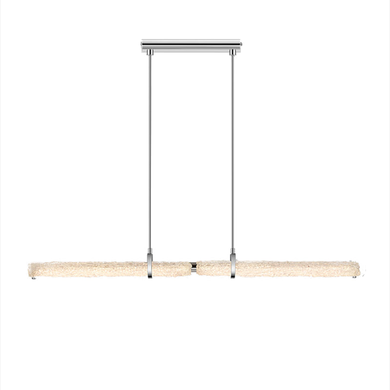 Modern LED Kitchen Island Lighting Ideas Clear Glass Ceiling Pendant Light
