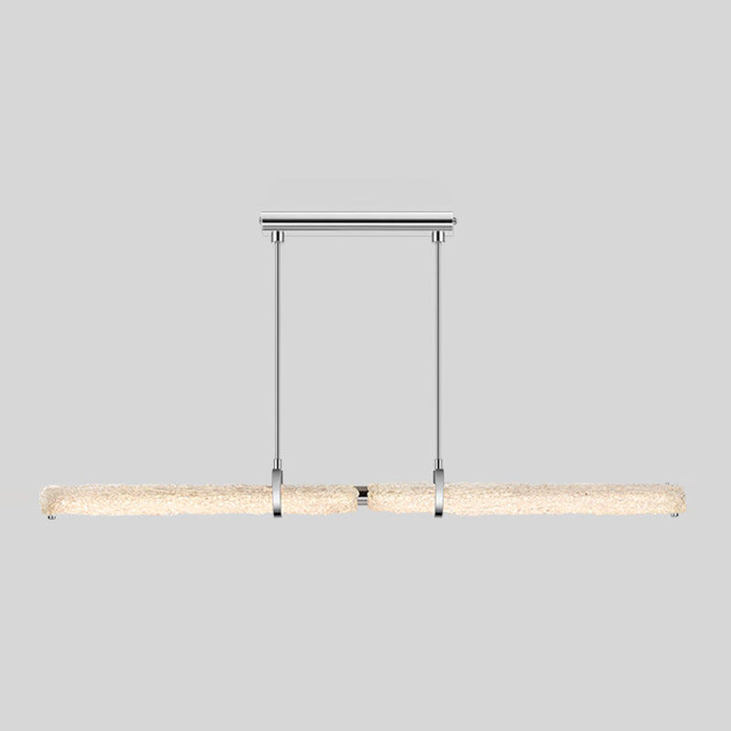 Modern LED Kitchen Island Lighting Ideas Clear Glass Ceiling Pendant Light