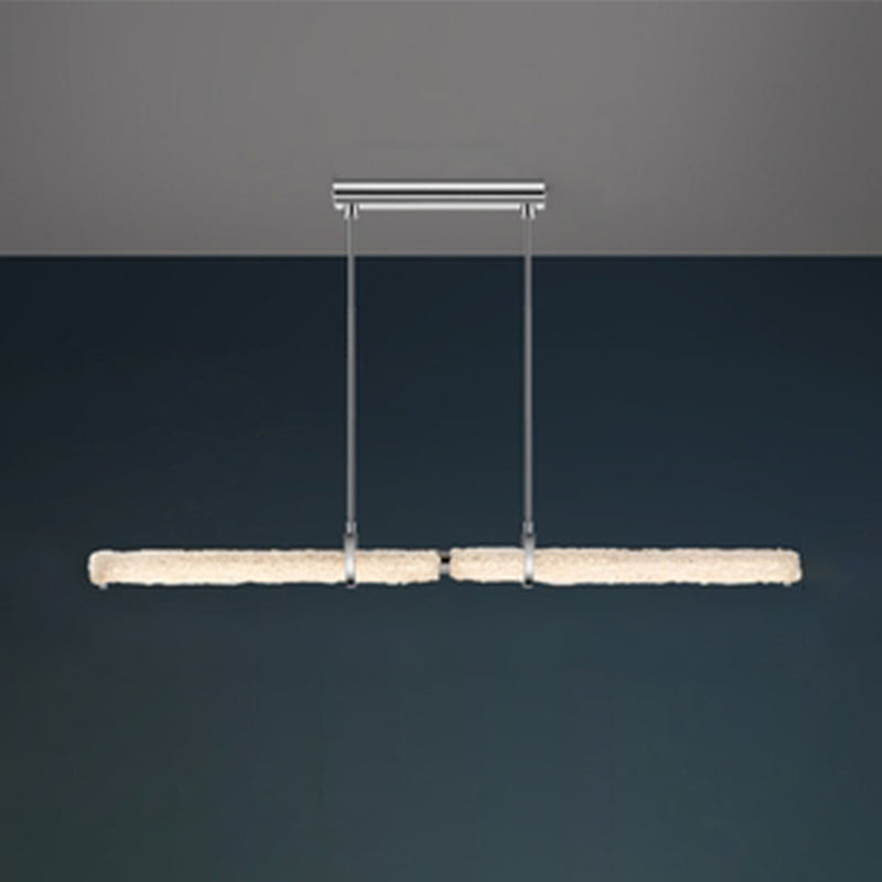 Modern LED Kitchen Island Lighting Ideas Clear Glass Ceiling Pendant Light