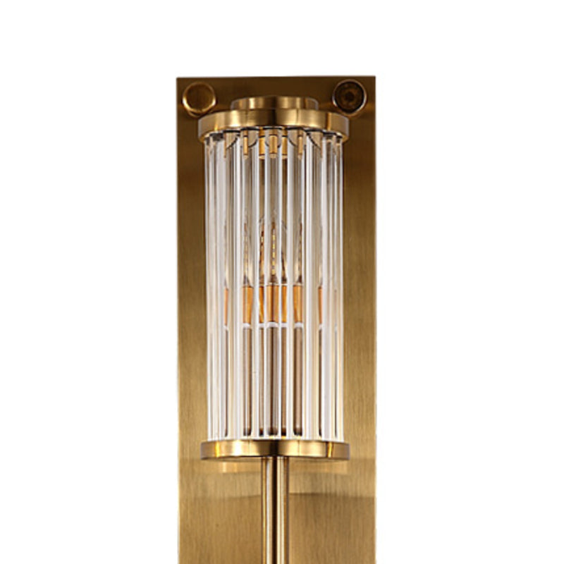 Metal and Crystal Wall Mounted Fixture Post Modern 1 / 2 - Light Wall Sconce