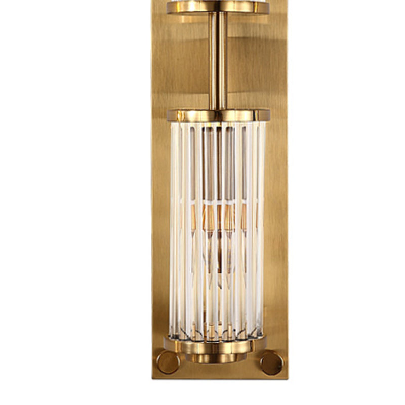 Metal and Crystal Wall Mounted Fixture Post Modern 1 / 2 - Light Wall Sconce