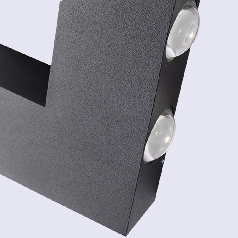 Modern Wall Sconce Waterproof Outdoor Sconce Light Fixture in Black