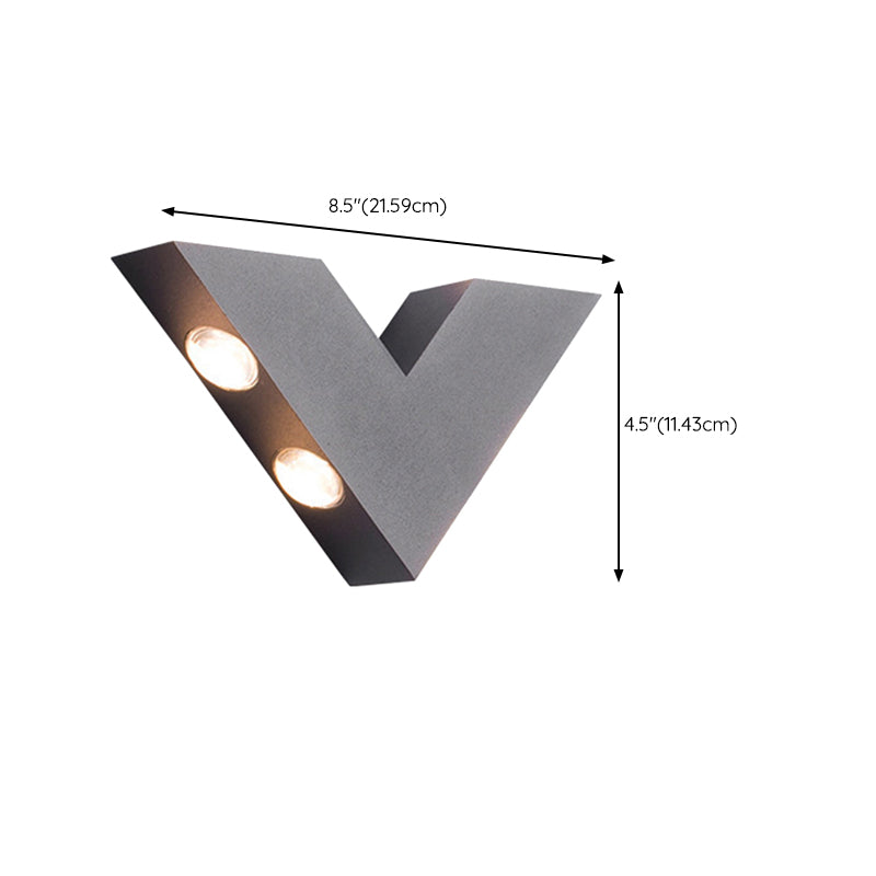 Modern Wall Sconce Waterproof Outdoor Sconce Light Fixture in Black