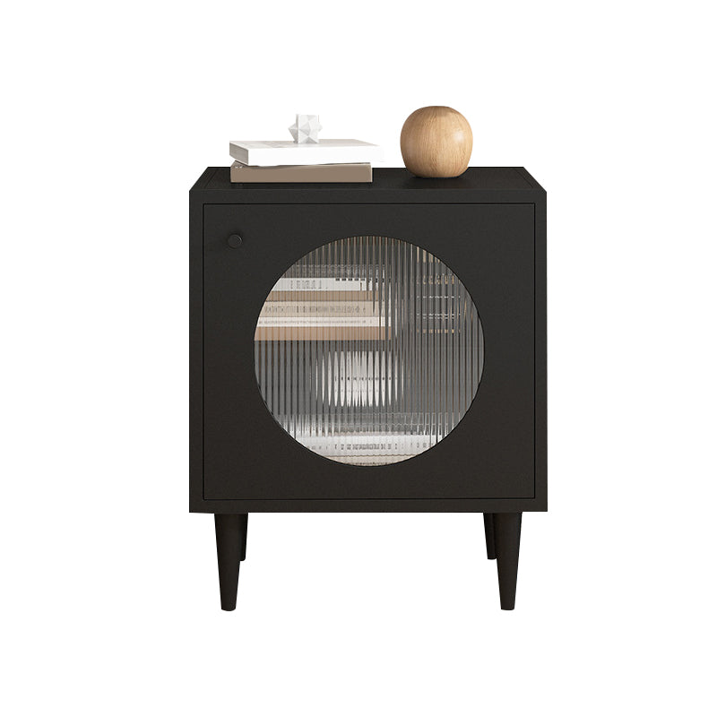 Industrial Accent Table Nightstand Antique Finish Bedside Cabinet