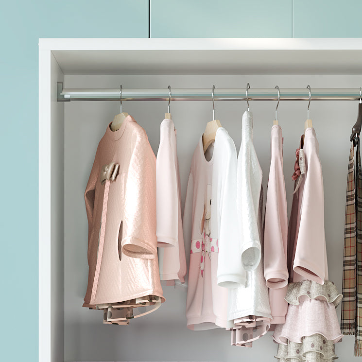 Modern Style Wardrobe Closet Manufactured Wood Kid's Wardrobe with Garment Rod