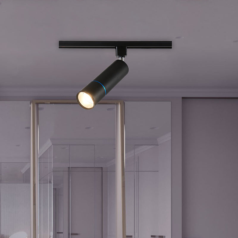 Minimalismo Tubo Semi Flush Ligero LED LED Lámpara de techo de montaje de montaje en verde/negro