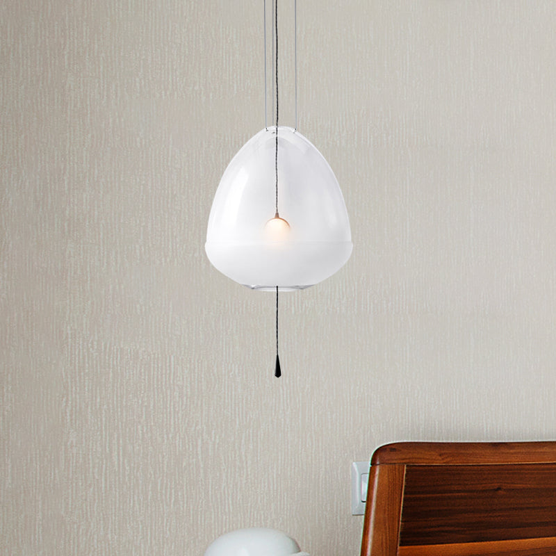 Elliptische Nachtheizbeleuchtung klare gefrostete Glas 1-Kopf-einfache Deckenhängung Lampe