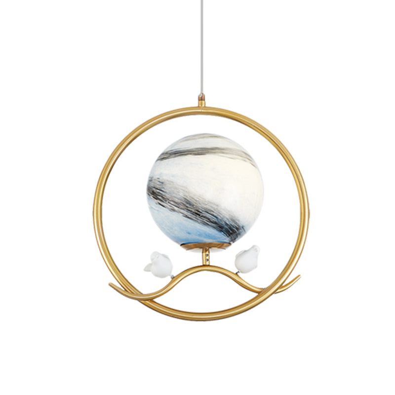 POST MODERN RING PENDANT METALLIQUE 1 LEUR LEIL SOIX LAMPE PROSIBLE EN OR