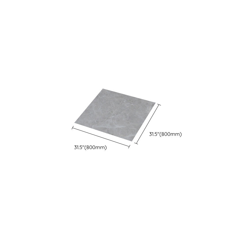 Home Indoor Vinyl Floor Peel and Stick Marble Print Square PVC Flooring