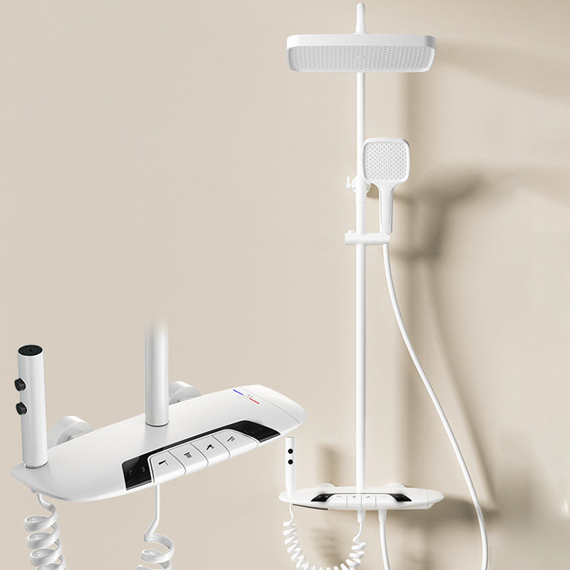 Modern Shower System Solid Color Thermostatic Bath Tub and Shower Head Set