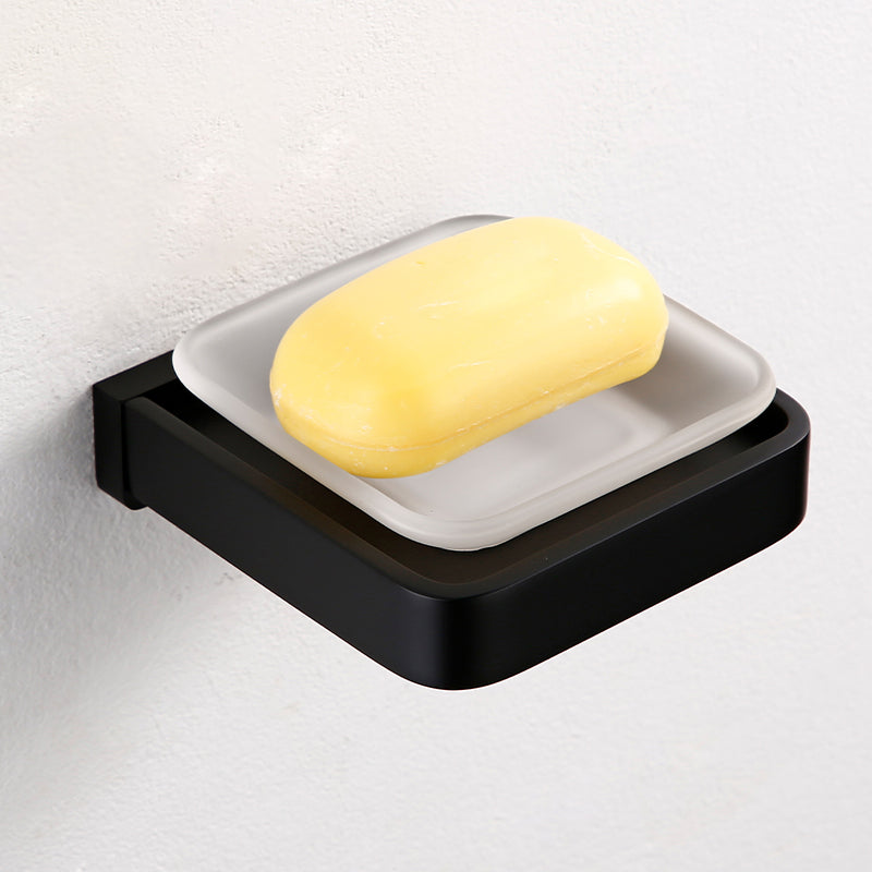 Black Bathroom Accessories Hardware Set with Towel Bar and Bath Shelf